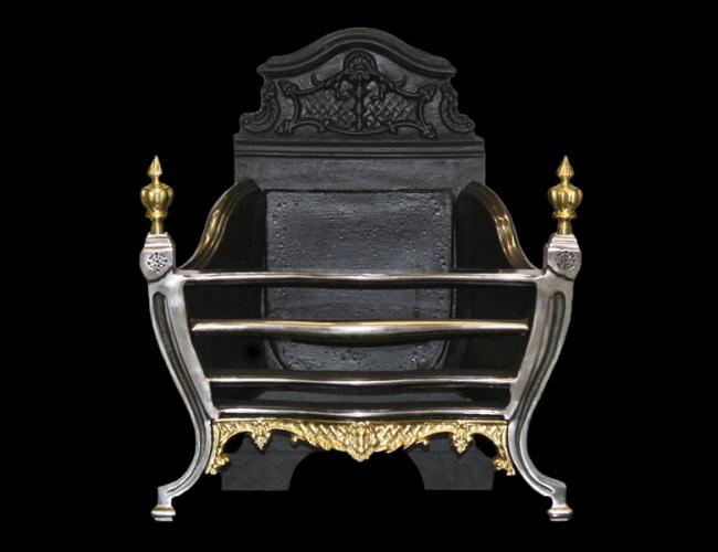 Louis Brass Fire Basket